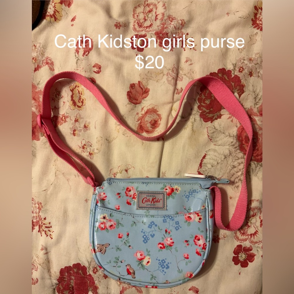 Cath Kidston Pink and Blue Floral Kids Bag